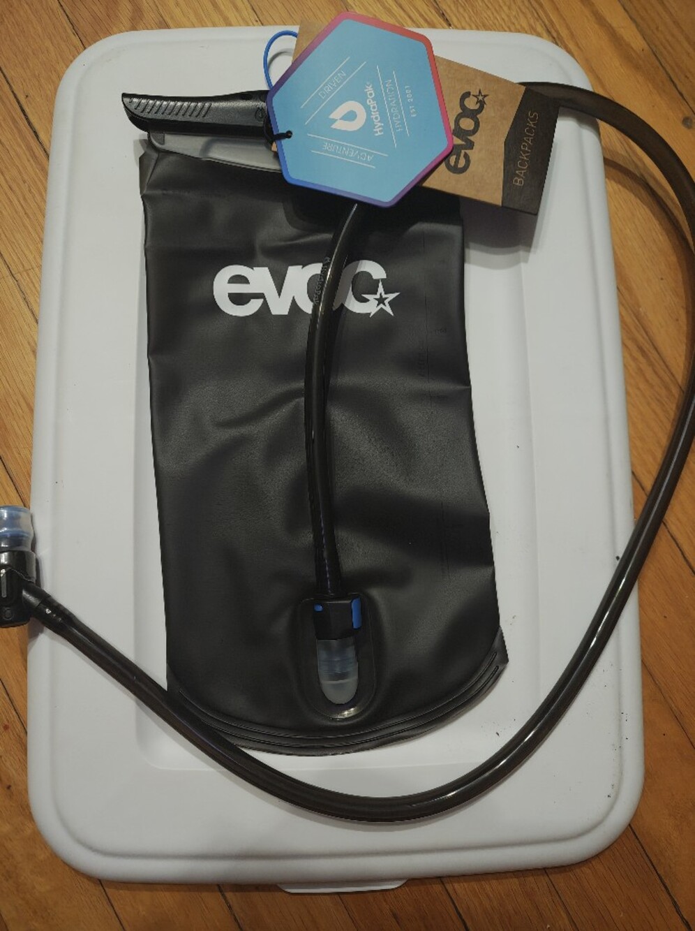 Hydrapak EVOC Black 1.5 L Hydration Bladder with Drinking Tube